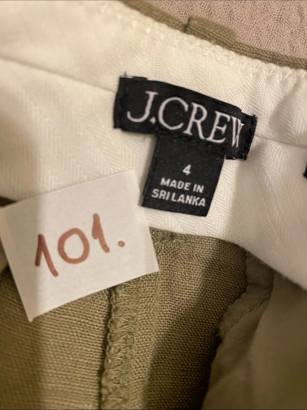 J. Crew tailored straight